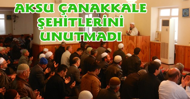 AKSU ŞEHİTLERİNİ UNUTMADI