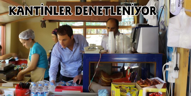 Aksu Zabıta kantin denetiminde