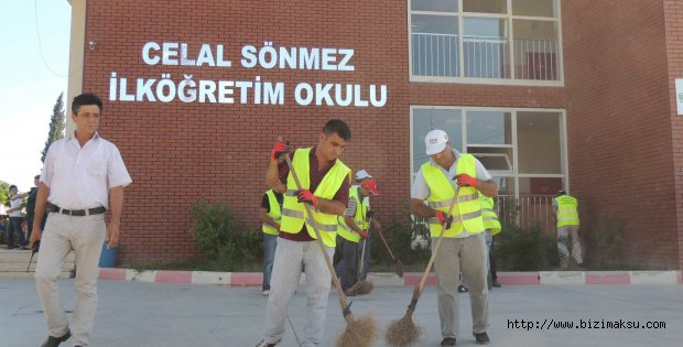 AKSU’DA OKULLAR TEMİZLENİYOR