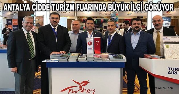 ANTALYA CİDDE TURİZM FUARINDA BÜYÜK İLGİ GÖRÜYOR