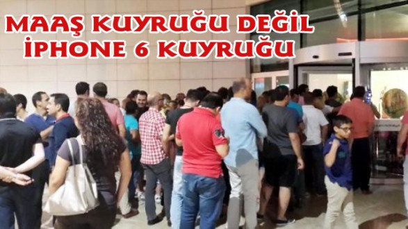 Antalya'da Iphone 6 Kuyruğu