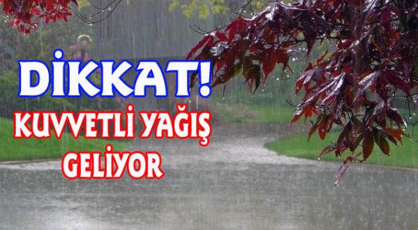 Antalya İçin Kuvvetli Yağış Uyarısı