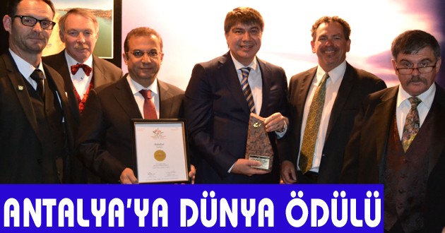 Antalya’ya dünya ödülü