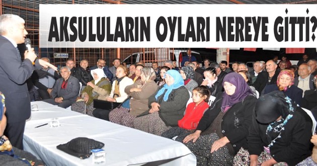 ARSLAN, AKSULULARIN OYLARI NEREYE GİTTİ?