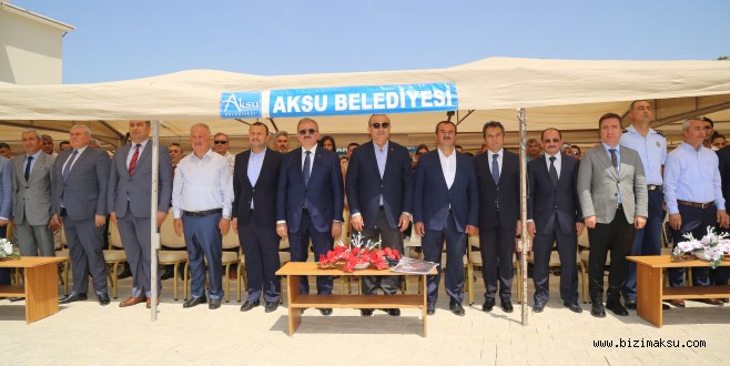 BAKAN ÇAVUŞOĞLU AKSU’DA AÇILIŞA KATILDI