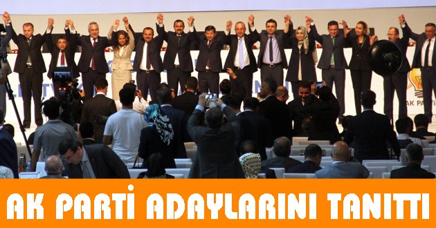 BAŞBAKAN DAVUTOĞLU ANTALYA ADAYLARINI TANITTI