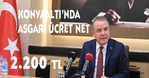 BAŞKAN BÖCEK, ASGARİ ÜCRETİ AÇIKLADI: NET 2200 TL