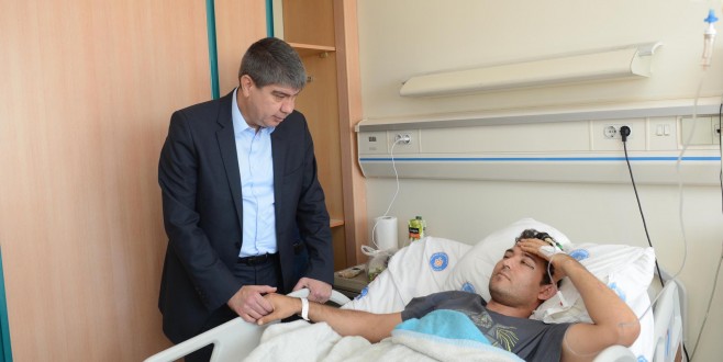 Başkan Türel yaralı işçileri ziyaret etti