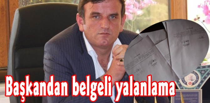 Başkandan belgeli yalanlama