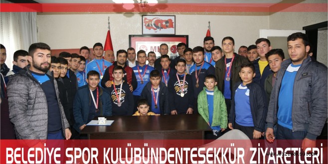 BELEDİYE SPOR KULÜBÜNDENTEŞEKKÜR ZİYARETLERİ