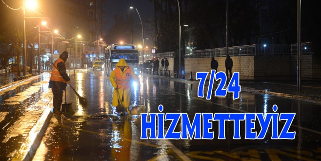 Büyükşehir 7/24 görevde Fırtına için tüm birimler alarma geçti