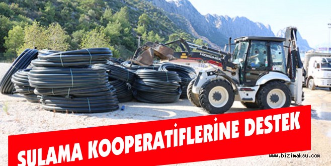 BÜYÜKŞEHİR’DEN SULAMA KOOPERATİFLERİNE DESTEK