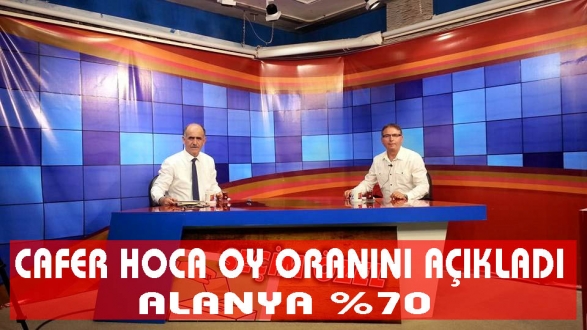 Cafer Hoca oy oranını açıkladı