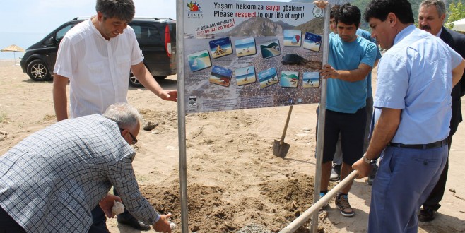 Carettalar için UYARI Panoları dikildi