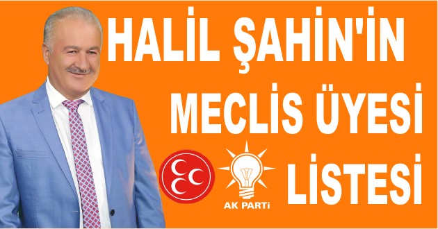 CUMHUR İTTİFAKI MECLİS ÜYESİ LİSTESİ TAMAMLANDI