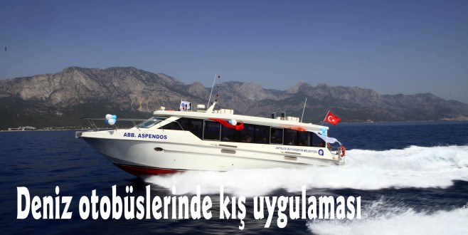 Deniz otobüslerinde kış uygulaması