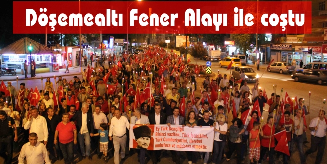 Döşemealtı Fener Alayı ile coştu