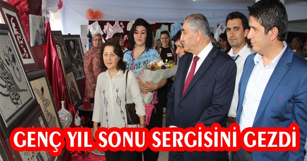 Döşemealtı Halk Eğitim kursiyerlerinden yıl sonu sergisi