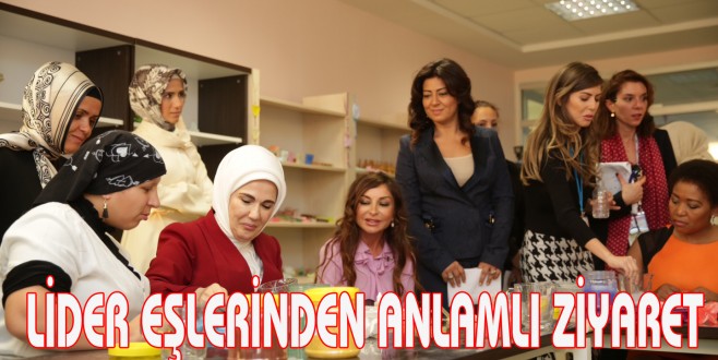 Emine Erdoğan ve devlet başkanlarının eşleri Engelli Rehabilitasyon Merkezi’ni ziyaret etti