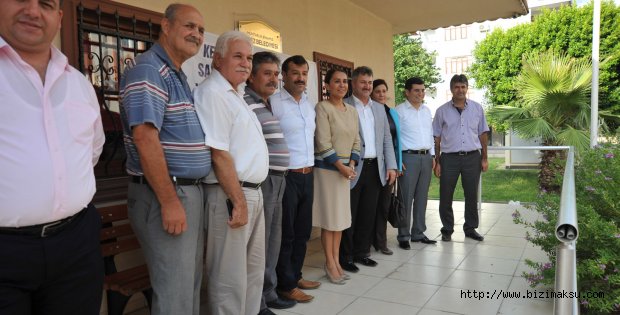 Enç ve Tütüncü mahalle muhtarlarıyla bir araya geldi