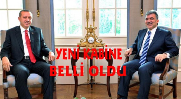 ERDOĞAN YENİ KABİNEYİ AÇIKLADI
