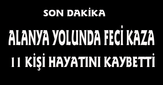 GÖLETE YUVARLANAN MİNİBÜSTE 11 KİŞİ HAYATINI KAYBETTİ