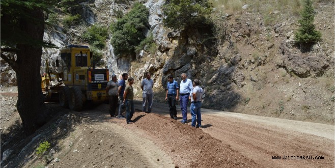 GÜNDOĞMUŞ YAYLA YOLU KONFORLU HALE GELİYOR