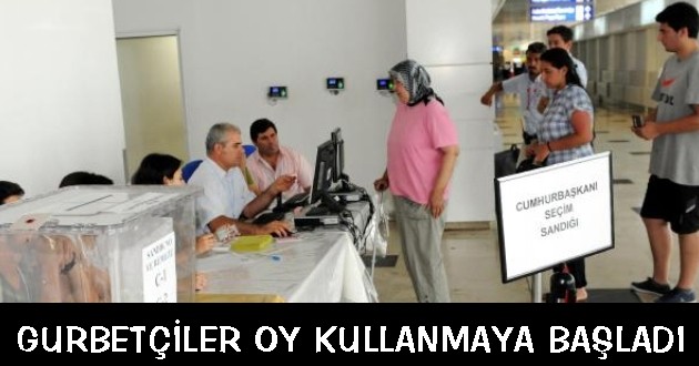 Gurbetçiler Oy Kullanmaya Başladı