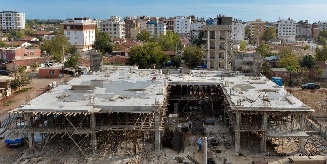 HACI BEKTAS KÜLTÜR MERKEZİ VE CEMEVİ İNŞAATI HIZLA SÜRÜYOR