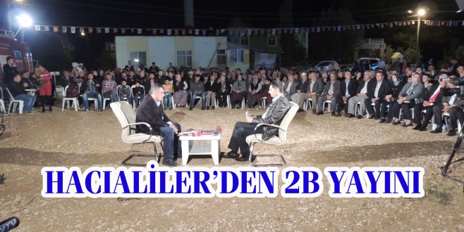 HACIALİLER’DEN 2B YAYINI