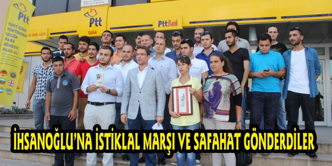İhsanoğlu'na, İstiklal Marşı ve Safahat Gönderdiler