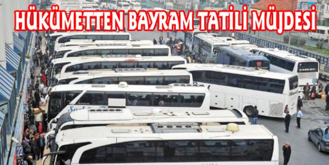 Kamuda Bayram Tatili 5 Güne Çıktı