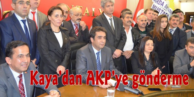 Kaya’dan AKP’ye gönderme