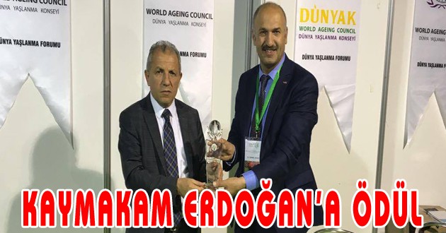 KAYMAKAM ERDOĞAN’A ÖDÜL