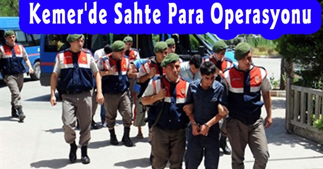 Kemer'de Sahte Para Operasyonu
