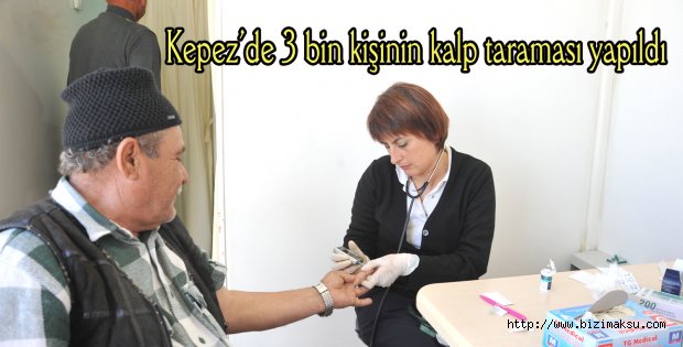 Kepez’de 3 bin kişinin kalp taraması yapıldı