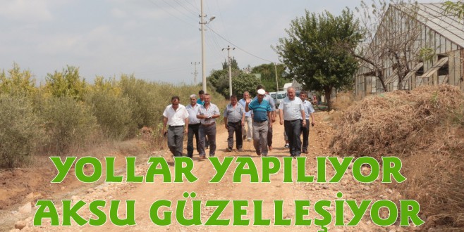 KURŞUNLU’DA YOLLAR YENİLENİYOR