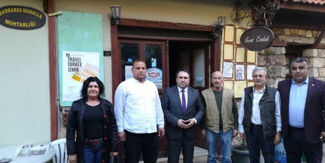 MHP İl Başkanı Mustafa Aksoy; Tarihi Kaleiçi esnafını ziyaret etti