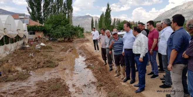 MHP’Lİ BAŞKAN SALUR KÖYÜNDE İNCELEMELERDE BULUNDU