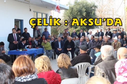 MHP'Lİ ÇELİK AKSU'DA