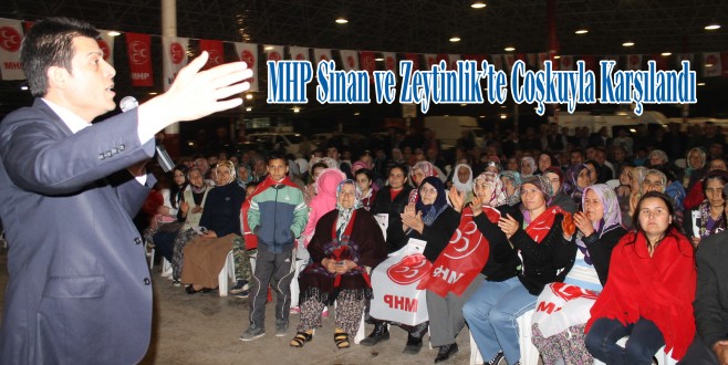 MHP Sinan ve Zeytinlik’te Coşkuyla Karşılandı