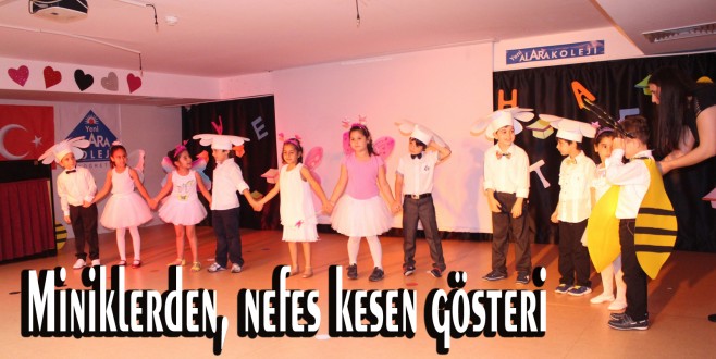 Miniklerden, nefes kesen gösteri