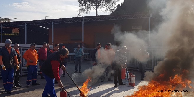 MURATPAŞA’DA YANGIN TATBİKATI