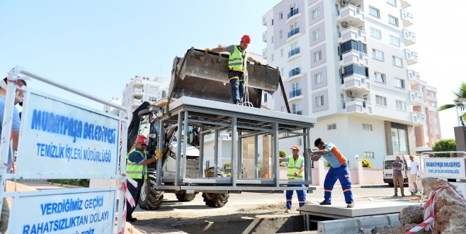 MURATPAŞA’DAN HER MAHALLEYE YERALTI ÇÖP KONTEYNERİ