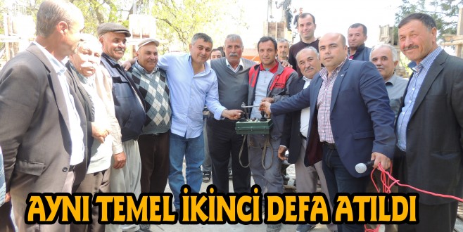 PATIRLAR CAMİİ TEMELİ İKİNCİ DEFA ATILDI