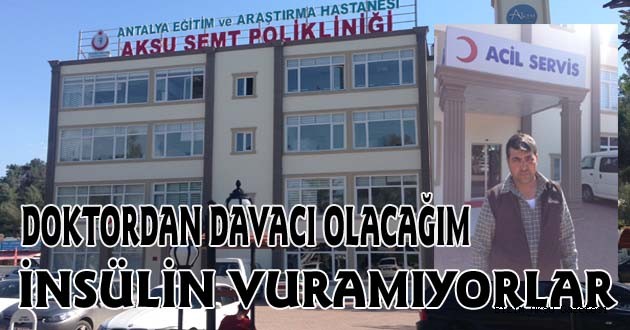 ŞAHAN ; İNSÜLİN VURAMAYAN BİR SEMT POLİKLİNİĞİ