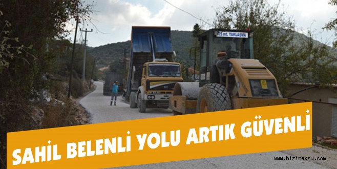 SAHİL BELENLİ YOLU ARTIK GÜVENLİ