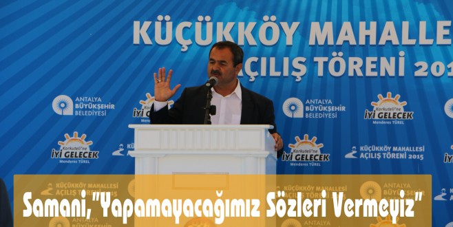 Samani, Akaydın’ın Vaatlerine Atıfta Bulundu