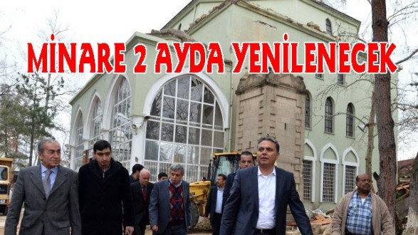 Sanayi Camii'nin Minaresini Belediye 2 Ayda Yenileyecek