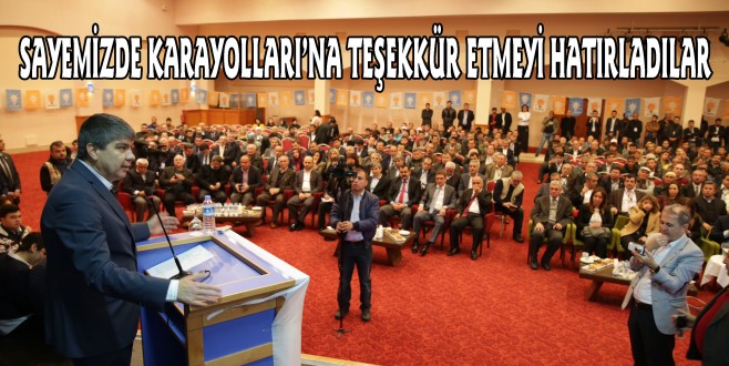 SAYEMİZDE KARAYOLLARI’NA TEŞEKKÜR ETMEYİ HATIRLADILAR